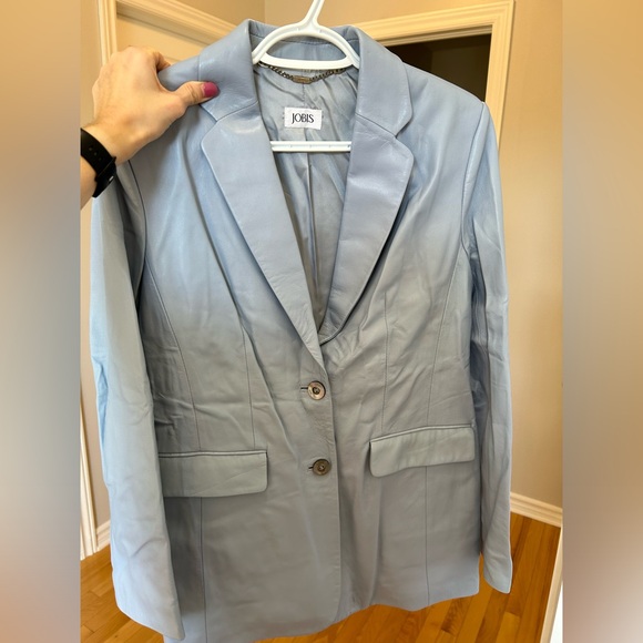 Jobis - Blue Leather Jacket - Picture 7 of 8